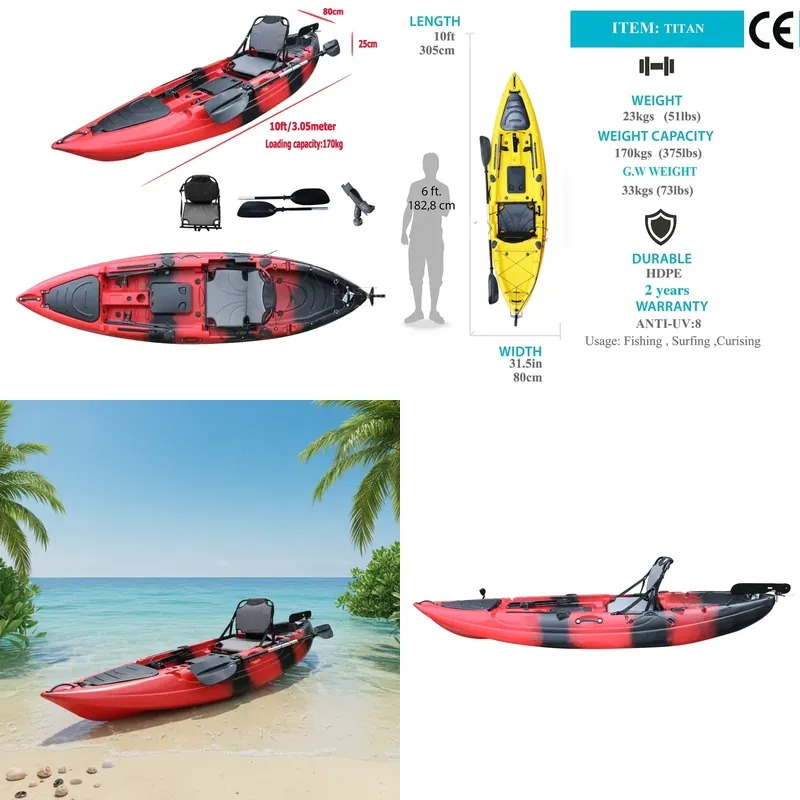 Fishing Boat Seat - Kayak Pancing Duduk Tunggal 10 kaki